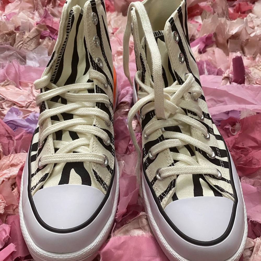 Converse CPX 70 zebra-print high-top trainers